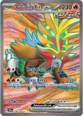 Gouging Fire ex - 188/162 card from SV05: Temporal Forces