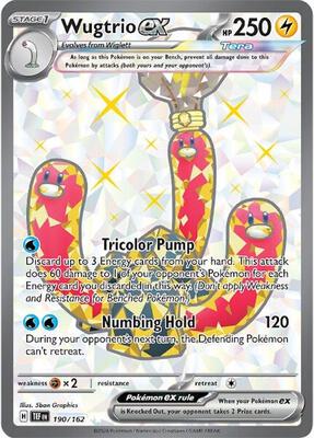 Wugtrio ex - 190/162 card from SV05: Temporal Forces