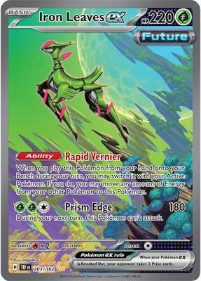 Iron Leaves ex - 203/162 card from SV05: Temporal Forces