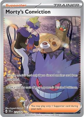 Morty's Conviction - 211/162 card from SV05: Temporal Forces