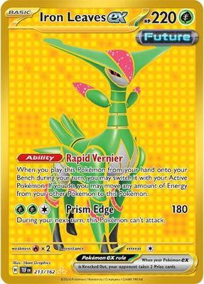 Iron Leaves ex - 213/162 card from SV05: Temporal Forces