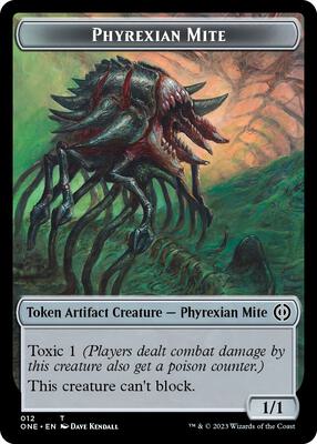 Phyrexian Mite (012) // Phyrexian Beast Double-Sided Token card from Phyrexia: All Will Be One