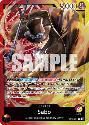 Sabo (001) card from Ultra Deck: The Three Brothers