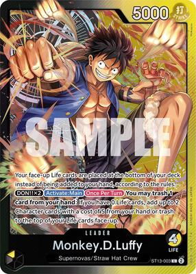 Monkey.D.Luffy (003) card from Ultra Deck: The Three Brothers