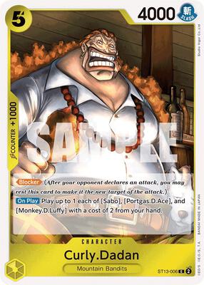 Curly.Dadan card from Ultra Deck: The Three Brothers