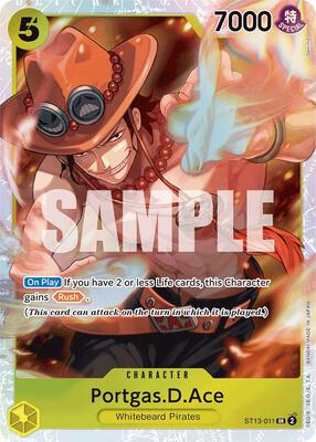 Portgas.D.Ace (011) card from Ultra Deck: The Three Brothers