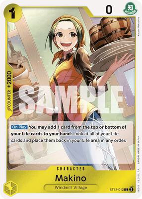 Makino card from Ultra Deck: The Three Brothers
