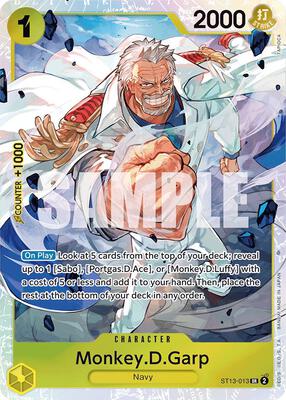 Monkey.D.Garp card from Ultra Deck: The Three Brothers