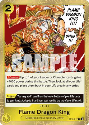 Flame Dragon King card from Ultra Deck: The Three Brothers