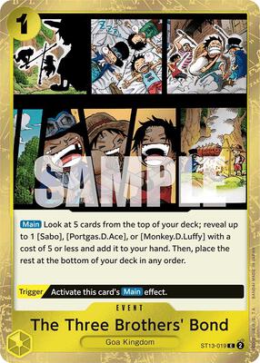 The Three Brothers' Bond card from Ultra Deck: The Three Brothers