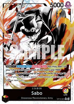 Sabo (001) (Parallel) card from Ultra Deck: The Three Brothers