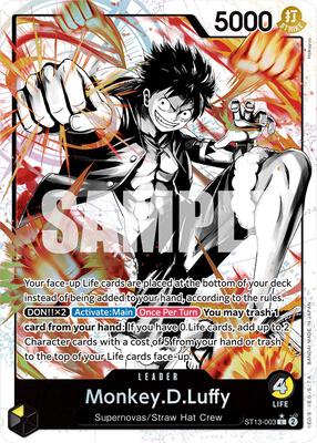Monkey.D.Luffy (003) (Parallel) card from Ultra Deck: The Three Brothers