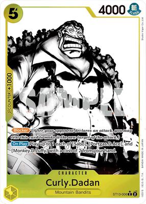 Curly.Dadan (Parallel) card from Ultra Deck: The Three Brothers