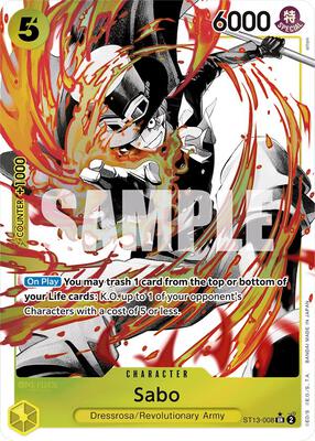 Sabo (008) (Parallel) card from Ultra Deck: The Three Brothers