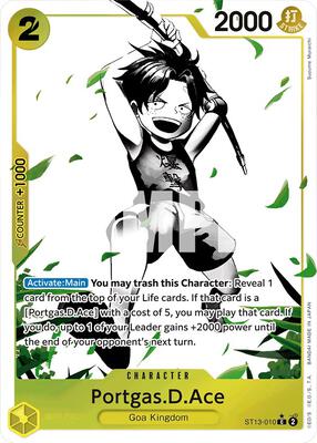 Portgas.D.Ace (010) (Parallel) card from Ultra Deck: The Three Brothers