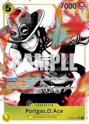 Portgas.D.Ace (011) (Parallel) card from Ultra Deck: The Three Brothers