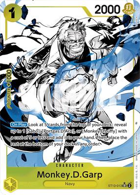 Monkey.D.Garp (Parallel) card from Ultra Deck: The Three Brothers