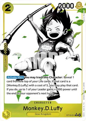 Monkey.D.Luffy (014) (Parallel) card from Ultra Deck: The Three Brothers