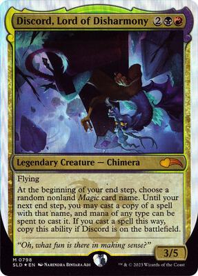 Discord, Lord of Disharmony card from Secret Lair Drop Series