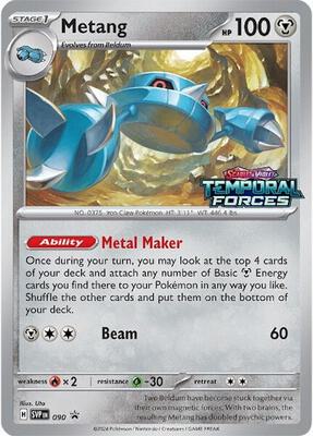 Metang - 090 (Prerelease) card from SV: Scarlet & Violet Promo Cards