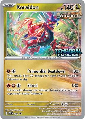 Koraidon - 091 (Prerelease) card from SV: Scarlet & Violet Promo Cards