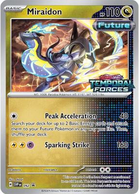 Miraidon - 092 (Prerelease) card from SV: Scarlet & Violet Promo Cards