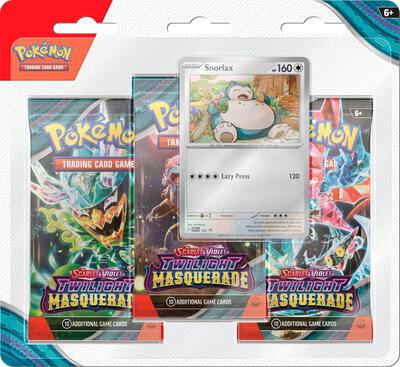 Twilight Masquerade 3 Pack Blister [Snorlax] card from SV06: Twilight Masquerade