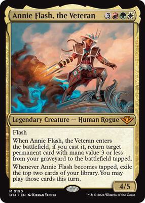 Annie Flash, the Veteran card from Outlaws of Thunder Junction