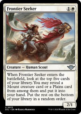 Frontier Seeker card from Outlaws of Thunder Junction