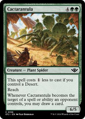 Cactarantula card from Outlaws of Thunder Junction