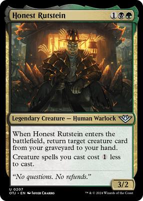 Honest Rutstein card from Outlaws of Thunder Junction