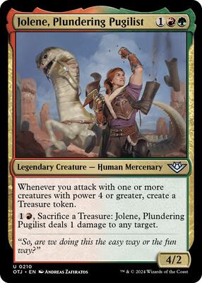 Jolene, Plundering Pugilist card from Outlaws of Thunder Junction