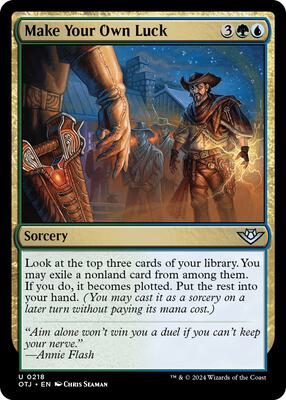 Make Your Own Luck card from Outlaws of Thunder Junction