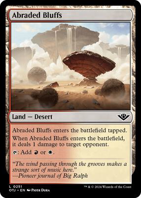 Abraded Bluffs card from Outlaws of Thunder Junction