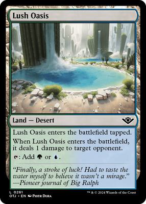 Lush Oasis card from Outlaws of Thunder Junction