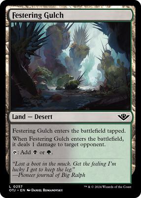 Festering Gulch card from Outlaws of Thunder Junction