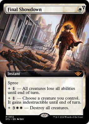 Final Showdown (Extended Art) card from Outlaws of Thunder Junction