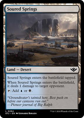 Soured Springs card from Outlaws of Thunder Junction