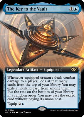 The Key to the Vault (Extended Art) card from Outlaws of Thunder Junction