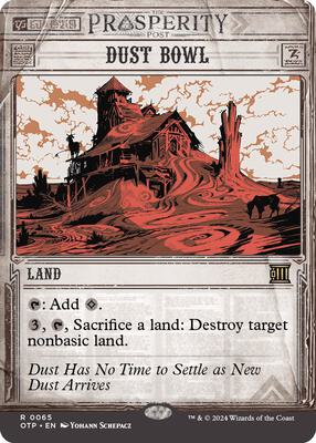 Dust Bowl card from Outlaws of Thunder Junction: Breaking News