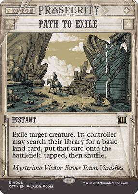 Path to Exile card from Outlaws of Thunder Junction: Breaking News