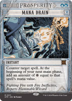 Mana Drain card from Outlaws of Thunder Junction: Breaking News