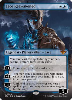 Jace Reawakened (Borderless) card from Outlaws of Thunder Junction