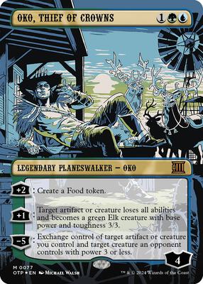 Oko, Thief of Crowns (Textured Foil) card from Outlaws of Thunder Junction: Breaking News