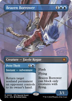 Brazen Borrower (Borderless) card from Special Guests