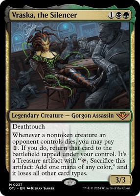 Vraska, the Silencer card from Outlaws of Thunder Junction