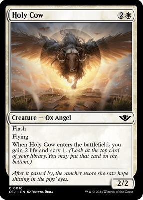 Holy Cow card from Outlaws of Thunder Junction
