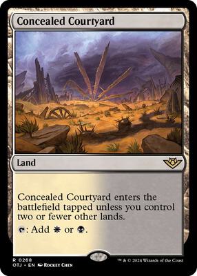 Concealed Courtyard card from Outlaws of Thunder Junction
