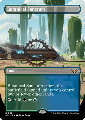 Botanical Sanctum (Borderless) card from Outlaws of Thunder Junction