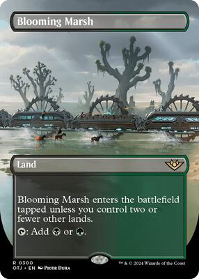 Blooming Marsh (Borderless) card from Outlaws of Thunder Junction